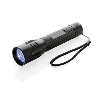 Branded Promotional 3W LARGE CREE TORCH in Black Torch From Concept Incentives.