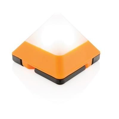 Branded Promotional TRIANGULAR MINI LANTERN in Orange Torch From Concept Incentives.