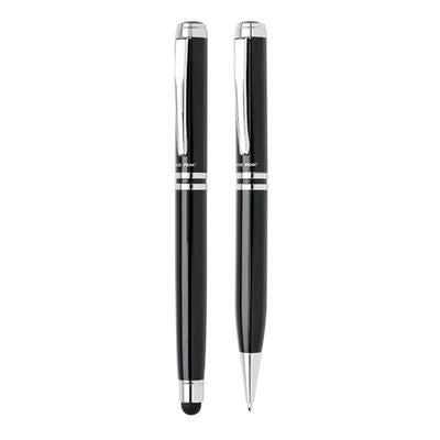 Branded Promotional SWISS PEAK EXECUTIVE PEN SET in Black Pen Set From Concept Incentives.