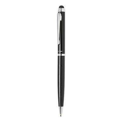 Branded Promotional SWISS PEAK DELUXE STYLUS PEN in Black Pen Set From Concept Incentives.