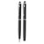 Branded Promotional SWISS PEAK DELUXE PEN SET in Black Pen Set From Concept Incentives.