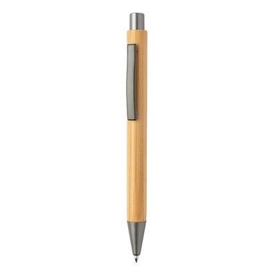 Branded Promotional SLIM DESIGN BAMBOO PEN in Brown Pen From Concept Incentives.