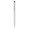 Branded Promotional SLIM METAL STYLUS PEN in Grey Pen From Concept Incentives.