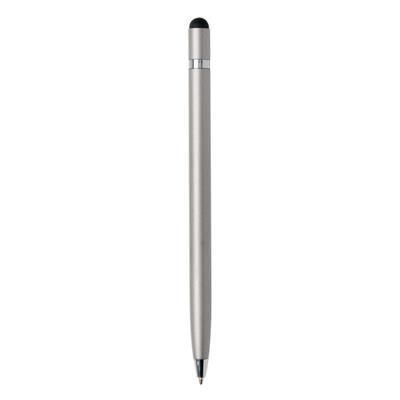 Branded Promotional SIMPLISTIC METAL PEN in Silver Pen From Concept Incentives.