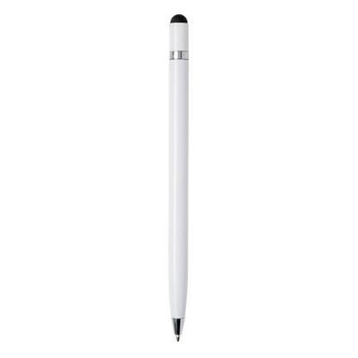 Branded Promotional SIMPLISTIC METAL PEN in White Pen From Concept Incentives.