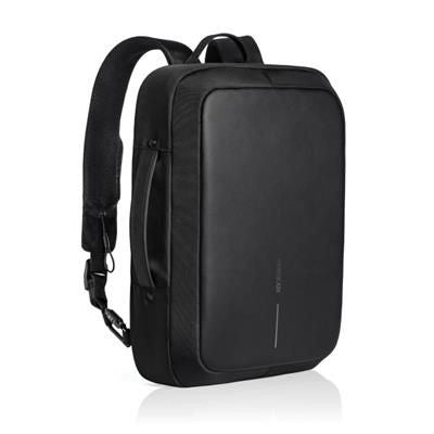 Branded Promotional BOBBY BIZZ ANTI-THEFT BACKPACK RUCKSACK & BRIEFCASE in Black Bag From Concept Incentives.