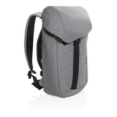 Branded Promotional OSAKA BACKPACK RUCKSACK in Grey Bag From Concept Incentives.