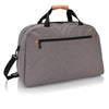 Branded Promotional FASHION DUO TONE TRAVEL BAG PVC FREE in Grey Bag From Concept Incentives.