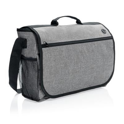 Branded Promotional FASHION MESSENGER BAG in Pale Grey Bag From Concept Incentives.