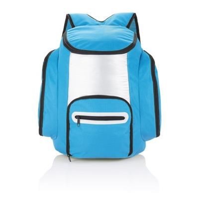 Branded Promotional COOLER BACKPACK RUCKSACK in Blue Cool Bag From Concept Incentives.