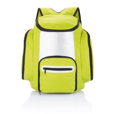 Branded Promotional COOLER BACKPACK RUCKSACK in Green Cool Bag From Concept Incentives.
