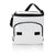 Branded Promotional FOLDING COOL BAG in White & Silver Cool Bag From Concept Incentives.