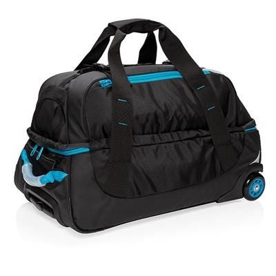 Branded Promotional MEDIUM ADVENTURE TROLLEY in Blue Bag From Concept Incentives.
