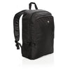 Branded Promotional SWISS PEAK 17 INCH BUSINESS LAPTOP BACKPACK RUCKSACK in Black Bag From Concept Incentives.