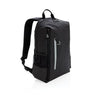 Branded Promotional LIMA 15 INCH RFID & USB LAPTOP BACKPACK RUCKSACK PVC FREE in Black Bag From Concept Incentives.