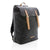 Branded Promotional CANVAS LAPTOP BACKPACK RUCKSACK PVC FREE in Black Bag From Concept Incentives.