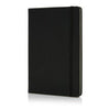 Branded Promotional DELUXE HARDCOVER PU A5 NOTE BOOK in Black Notebook from Concept Incentives.