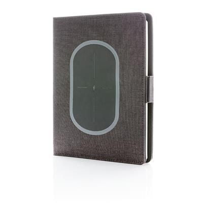 Branded Promotional AIR 5W CORDLESS CHARGER NOTE BOOK COVER A5 Charger From Concept Incentives.