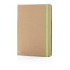 Branded Promotional ECO-FRIENDLY A5 KRAFT NOTE BOOK in Green Notebook from Concept Incentives.