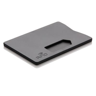 Branded Promotional RFID ANTI-SKIMMING CARDHOLDER in Black Credit Card Holder From Concept Incentives.