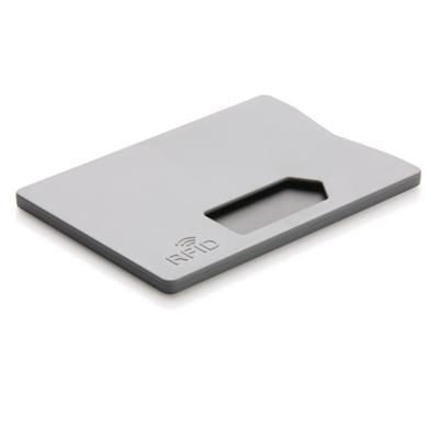 Branded Promotional RFID ANTI-SKIMMING CARDHOLDER in Grey Credit Card Holder From Concept Incentives.
