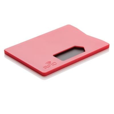 Branded Promotional RFID ANTI-SKIMMING CARDHOLDER in Red Credit Card Holder From Concept Incentives.