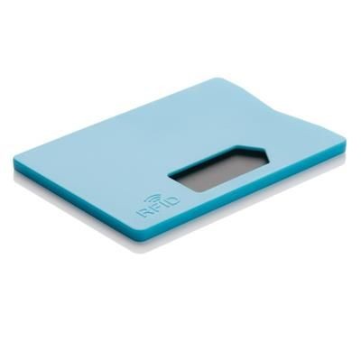 Branded Promotional RFID ANTI-SKIMMING CARDHOLDER in Blue Credit Card Holder From Concept Incentives.