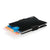 Branded Promotional ALUMINIUM METAL RFID ANTI-SKIMMING MINIMALIST WALLET in Black Credit Card Holder From Concept Incentives.