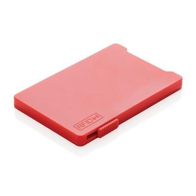 Branded Promotional MULTIPLE CARDHOLDER with Rfid Anti-Skimming in Red Credit Card Holder From Concept Incentives.