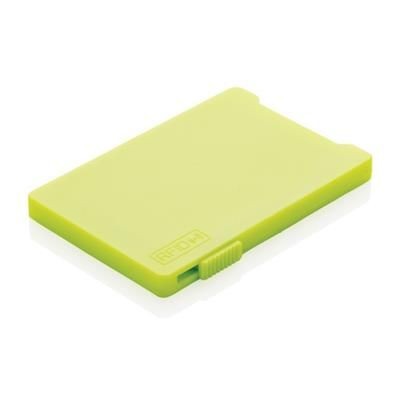 Branded Promotional MULTIPLE CARDHOLDER with Rfid Anti-Skimming in Lime Green Credit Card Holder From Concept Incentives.