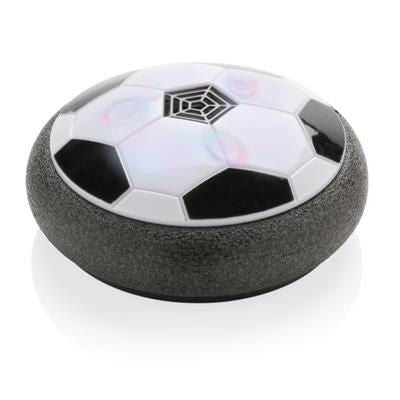 Branded Promotional INDOOR HOVER BALL in Black Football Ball From Concept Incentives.