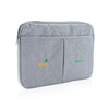 Branded Promotional PRINTED SAMPLE LAPTOP SLEEVE 15 INCH PVC FREE in Anthracite Grey Bag From Concept Incentives.