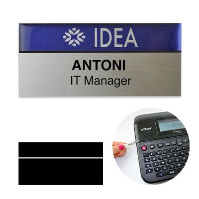 Branded Promotional PREMIUM REUSABLE NAME BADGE 75 X 38MM Badge From Concept Incentives.