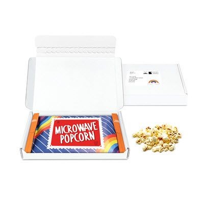 Branded Promotional MAILING PACK MIDI POST BOX MICROPOPS Popcorn From Concept Incentives.