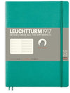 Branded Promotional LEUCHTTURM1917 SOFTCOVER PAPERBACK B6+ NOTE BOOK in Emerald Green Jotter From Concept Incentives.