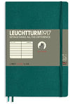 Branded Promotional LEUCHTTURM1917 SOFTCOVER PAPERBACK B6+ NOTE BOOK in Pacific Green Jotter From Concept Incentives.