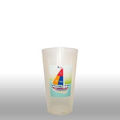 Branded Promotional PINT CUP in Clear Transparent Beer Glass From Concept Incentives.