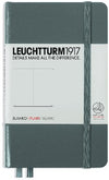 Branded Promotional LEUCHTTURM 1917 HARDCOVER POCKET A6 NOTE BOOK in Grey Jotter From Concept Incentives.