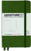 Branded Promotional LEUCHTTURM 1917 HARDCOVER POCKET A6 NOTE BOOK in Khaki Jotter From Concept Incentives.