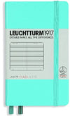 Branded Promotional LEUCHTTURM 1917 HARDCOVER POCKET A6 NOTE BOOK in Ice Blue Jotter From Concept Incentives.