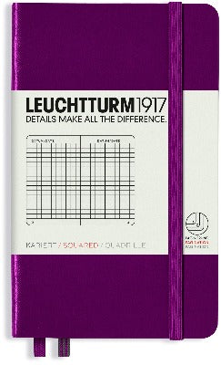 Branded Promotional LEUCHTTURM 1917 HARDCOVER POCKET A6 NOTE BOOK in Dark Red Jotter From Concept Incentives.