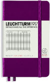 Branded Promotional LEUCHTTURM 1917 SOFTCOVER POCKET A6 NOTE BOOK in Purple Notebook from Concept Incentives