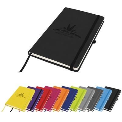 Branded Promotional PRIMO A5 PU NOTE BOOK Jotter From Concept Incentives.