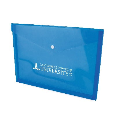 Branded Promotional HYDE DOCUMENT FOLDER in Blue Presentation Folder From Concept Incentives.