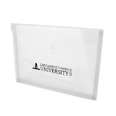 Branded Promotional HYDE DOCUMENT FOLDER in Clear Presentation Folder From Concept Incentives.