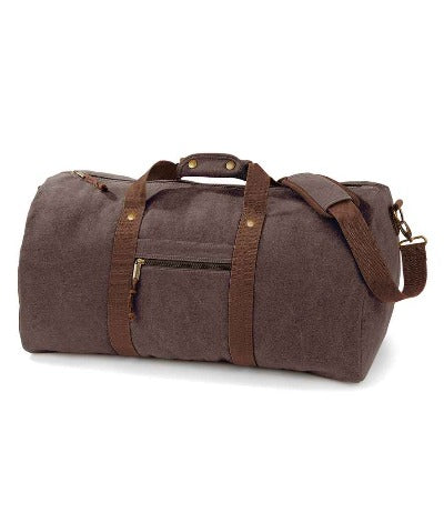 Branded Promotional DESERT CANVAS HOLDALL in Brown Bag from Concept Incentives
