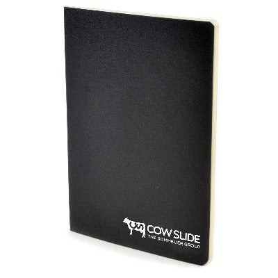 Branded Promotional A6 EXERCISE BOOK in Black from Concept Incentives