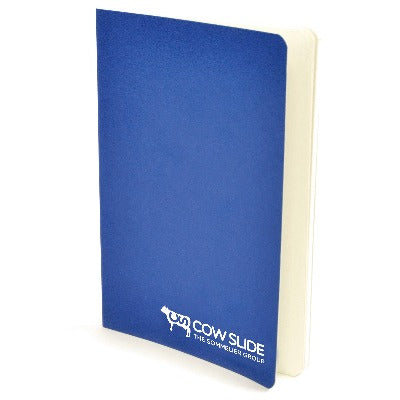 Branded Promotional A6 EXERCISE BOOK in Blue from Concept Incentives