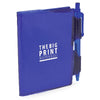 Branded Promotional A7 PVC NOTEBOOK AND PEN in Blue Jotter From Concept Incentives.