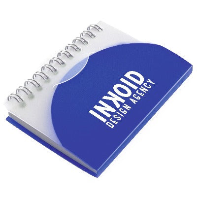 Branded Promotional A7 SPIRAL NOTEBOOK in Blue from Concept Incentives